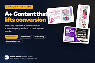 design amazon a plus content and premium a plus content for your brand