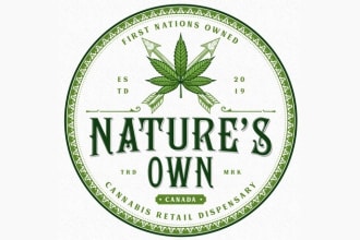 design luxurious cannabis weed hemp business logo