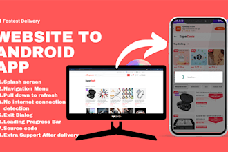 do convert website to android app with webview