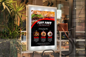 make a creative food poster in 12 hours