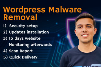 do wordpress malware removal, recover and fix hacked website, improve security