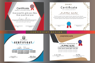 do professional and awesome certificate design for you