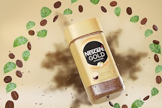 professional 3d food product packaging packshots