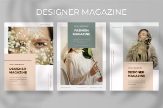 make professional lookbook, line sheet, product catalogue, magazine and flyer