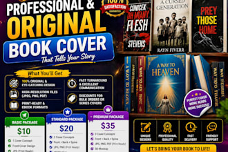 design a professional and original book cover that makes your book stand out