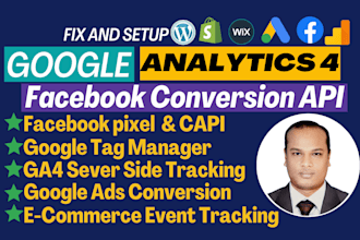 setup web analytics conversion API ga4 server side tracking for ecommerce