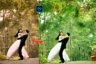 do couple photos editing and fix colorize your image