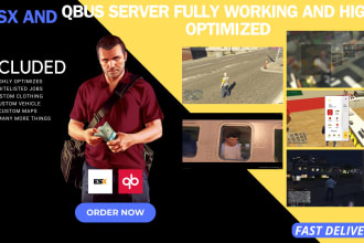 create highly optimized fivem server with premium scripts