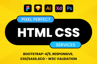 convert figma to html, xd to html, custom web to react bootstrap web
