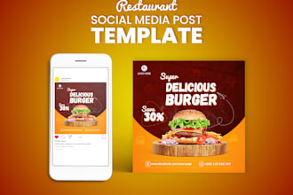 do modern social media post templates