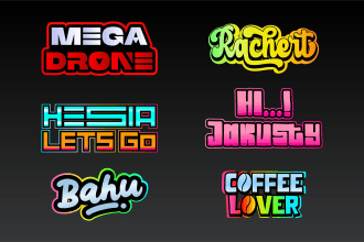 design premium, text emote, sub badges for twitch, in 24hrs