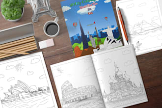 create kdp adult coloring book or kids coloring book