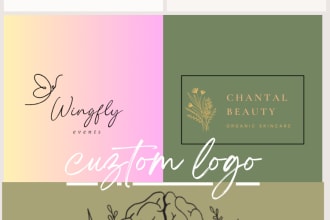 design minimalist feminine hand drawn logo