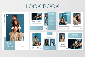 do fashion and minimal lookbook,product catalogue,line sheet, flyer and booklet