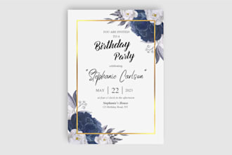 do elegant party, baby shower, birthday, wedding and engagement invitation cards