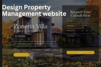 design property management website, vacation rental, and direct booking website