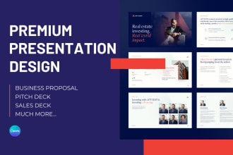 design beautiful and modern presentation in canva or figma