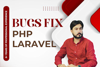 develop or fix bugs, errors in PHP, laravel