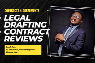 write, review or improve your legal contract or agreement