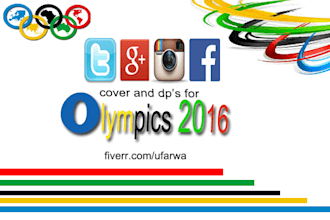 design logo ,dp and COVER of facebook   for Olympic