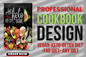 design food recipes and cook books for amazon kdp
