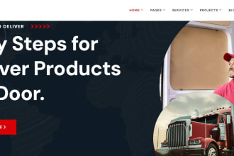 stremline your logistics with high perfomance website