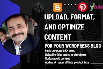 upload, format, and optimize content for wordpress