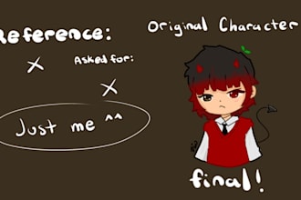 make you a cute chibi art of your character