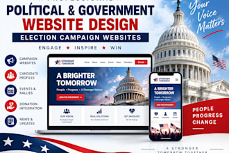 design professional political government website election campaign website
