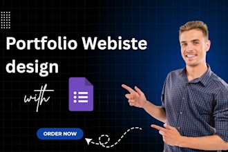 design your portfolio site with google site