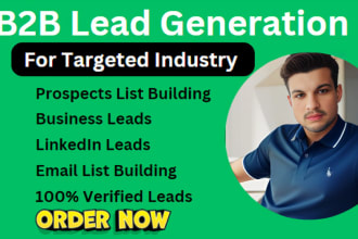 do b2b lead generation, linkedin lead generation and build a prospect email list