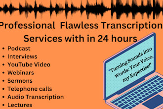 transcribe your audio and video files with accruracy