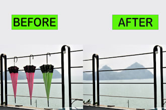 replace color add or remove object text logo person from photo and  image edit