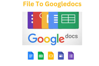 convert pdf, word, excel, or any image to google docs, sheet
