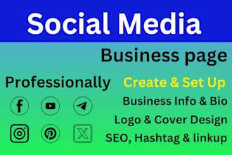 perfect create and set up all social media accounts and page