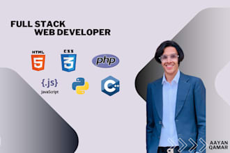 build, rebuild website development as full stack developer, front end developer