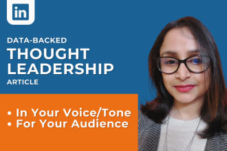 ghostwrite thought leadership articles, b2b content for linkedin