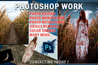 edit photos and any photoshop work