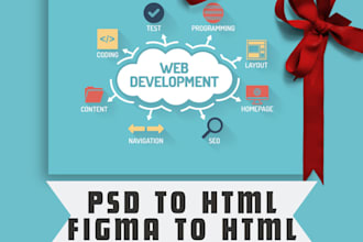 convert figma to HTML and PSD to HTML