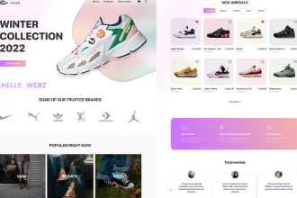 design footwear store, sneakers shopify store, shoe store