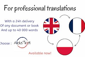 translate your text from french, polish or english