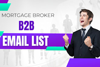 provide mortgage broker email list