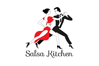 design fantastic wonderful dance studio with source file logo