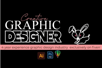 do any kind of graphic design, adobe photoshop, illustrator and corel draw work