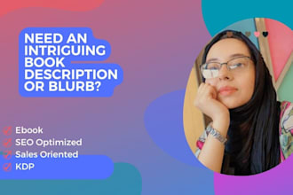 write a hooking blurb, book description, and author bio to sell your KDP book