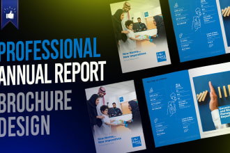 design annual report business proposal, booklet, catalogue digital print ready