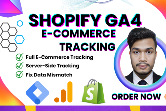 shopify ga4 ecommerce tracking, shopify google ads conversion tracking expert