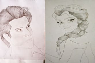 draw professional sketch and design of any product, food, architecture, anime
