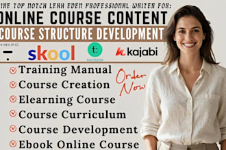 create ebook online course, course outline, book formatting, course curriculum