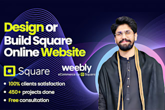 create business square website design or square online store